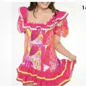 New ☀️ Alden Adair Emma Dress in Crazy Crush Size Large summer beach vacation